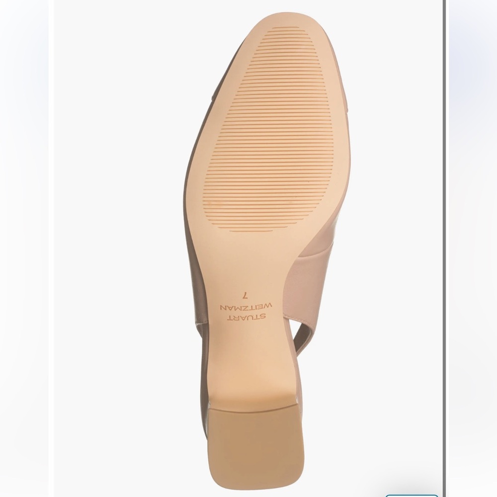 Stuart Weitzman 
Milla 55 Slingback Pump women 
495 Sz6 gently used
Golden Beige - Picture 16 of 16